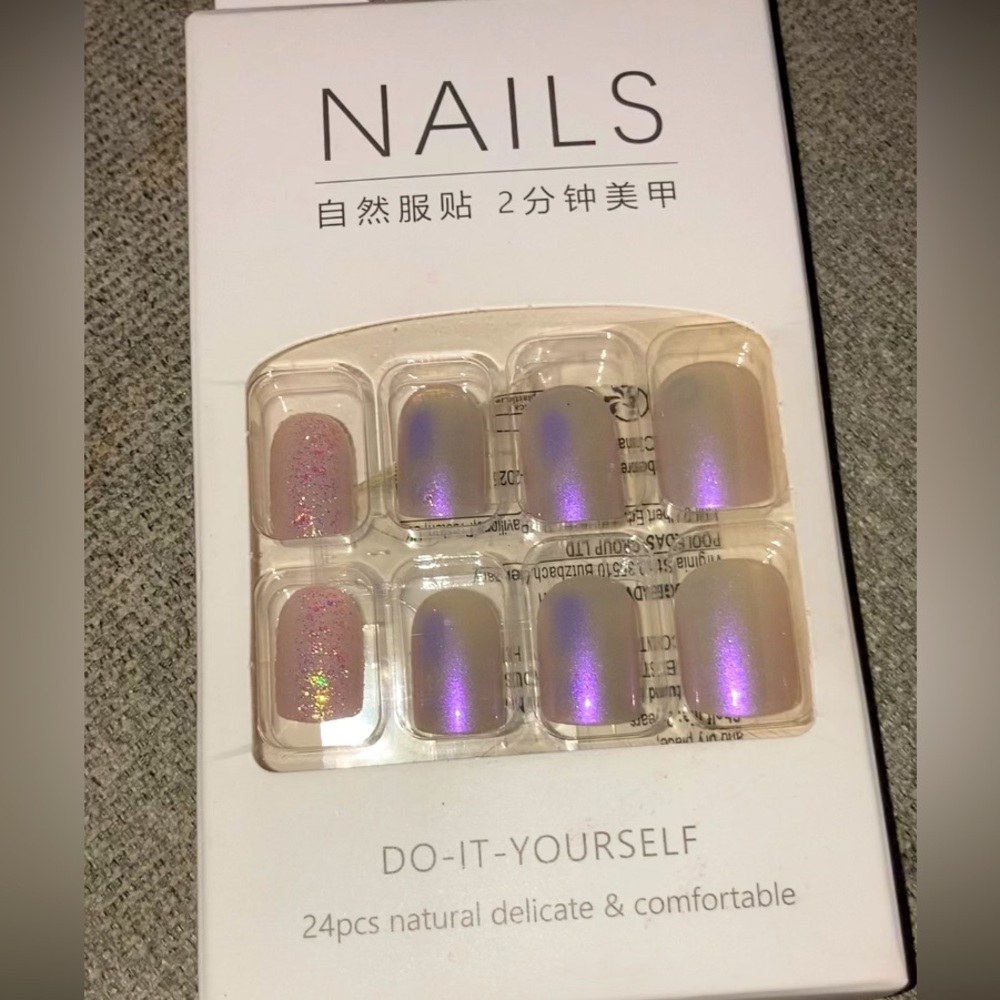 New Pearl holographic Nails press on